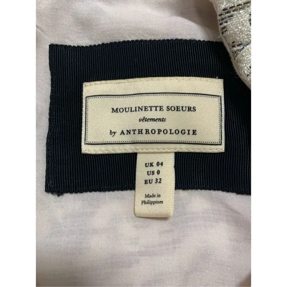 Anthropologie Moulinette Soeurs Colleen mini dress Size 0